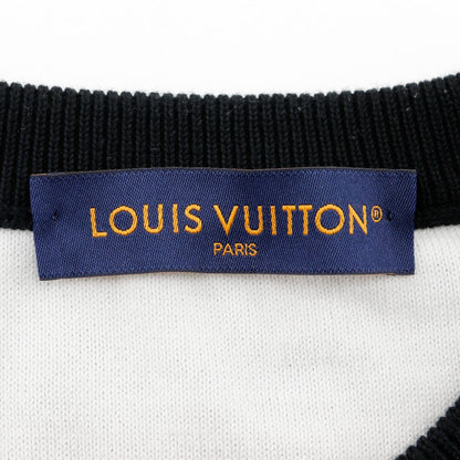 Louis Vuitton Sweater Rm232Q Uso Hkn44W Cotton Black Gradation Monogram Gradient Mens M