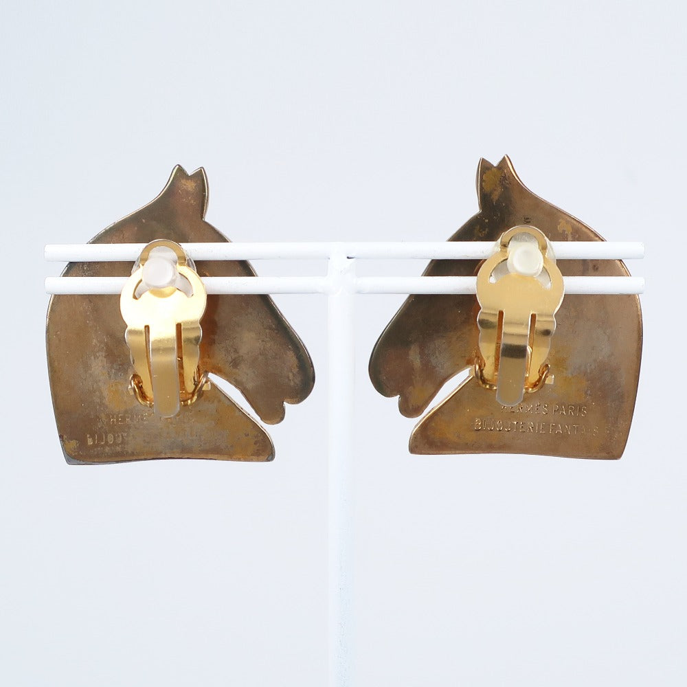 Hermes Earring Plated Gold Gold Bijouterie Fantaisie Shuval Women