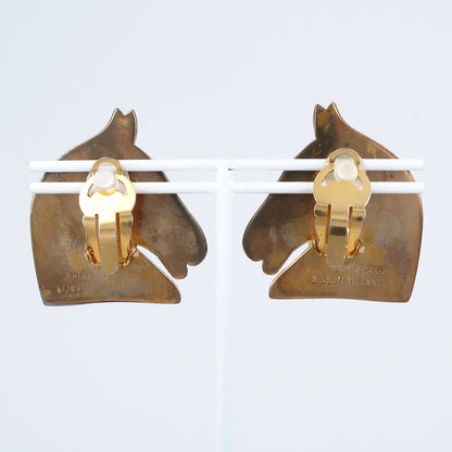 Hermes Earring Plated Gold Gold Bijouterie Fantaisie Shuval Women