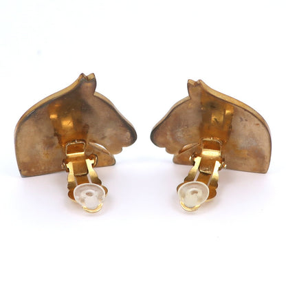 Hermes Earring Plated Gold Gold Bijouterie Fantaisie Shuval Women