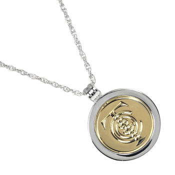 Tiffany&Co. Necklace Silver925, K18 Yellow Gold Silver T & C Coin Women