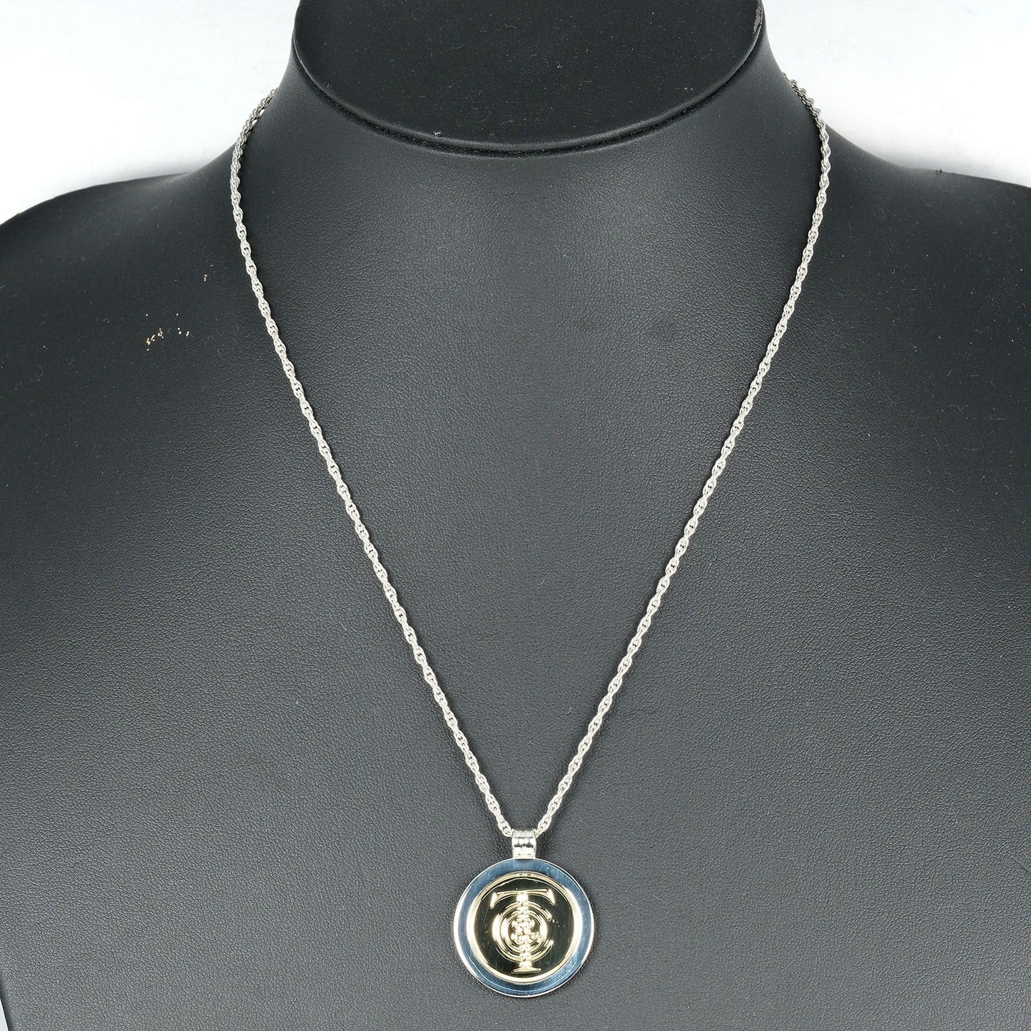Tiffany&Co. Necklace Silver925, K18 Yellow Gold Silver T & C Coin Women