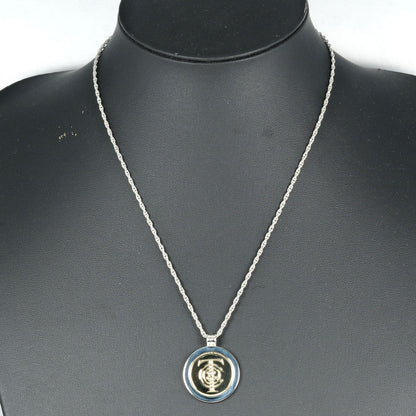 Tiffany&Co. Necklace Silver925, K18 Yellow Gold Silver T & C Coin Women