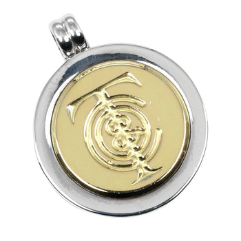 Tiffany&Co. Pendant Top Silver925, K18 Yellow Gold Silver T & C Coin Women