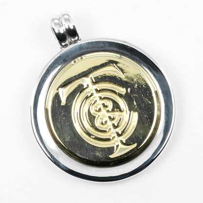 Tiffany&Co. Pendant Top Silver925, K18 Yellow Gold Silver T & C Coin Women