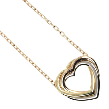 Cartier Necklace K18 Gold, Yg Pg Wg Gold Trinity Heart Women