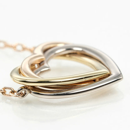 Cartier Necklace K18 Gold, Yg Pg Wg Gold Trinity Heart Women