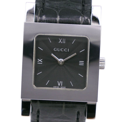 Gucci Watches Quartz 7900L.1 Stainless Steel , Leather Black Black Dial Women