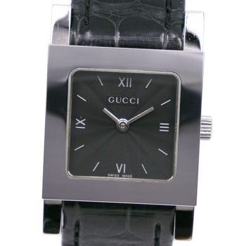 Gucci Watches Quartz 7900L.1 Stainless Steel , Leather Black Black Dial Women