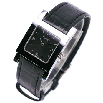 Gucci Watches Quartz 7900L.1 Stainless Steel , Leather Black Black Dial Women