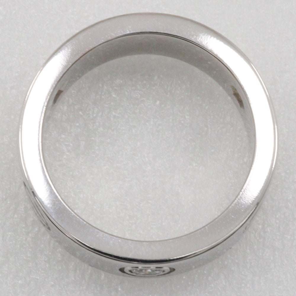 Cartier Ring K18 White Gold, Diamond Silver Half Diamond Love Ring 47