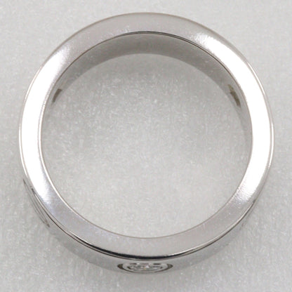 Cartier Ring K18 White Gold, Diamond Silver Half Diamond Love Ring 47