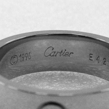 Cartier Ring K18 White Gold Silver Love Ring Women 57