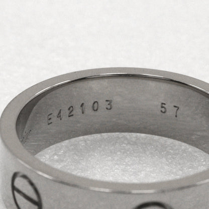Cartier Ring K18 White Gold Silver Love Ring Women 57