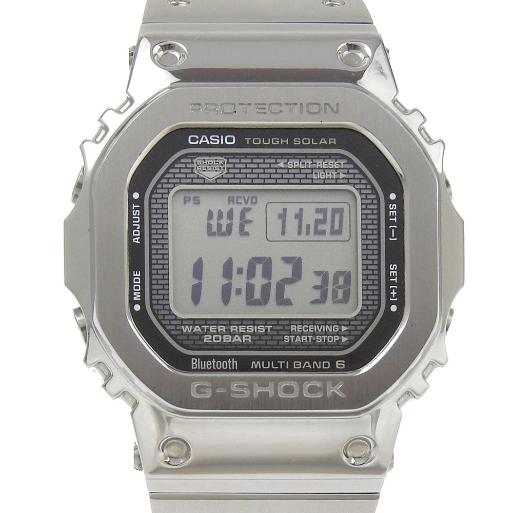 Casio Watches Solar Powered Radio Watch Gmw-B5000D-1Jf Stainless Steel Silver Full Metal G Shock
