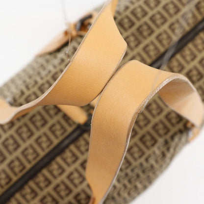 Fendi Boston Duffel Bag 7Vs014 Nylon Canvas, Leather Brown Zucchino Women