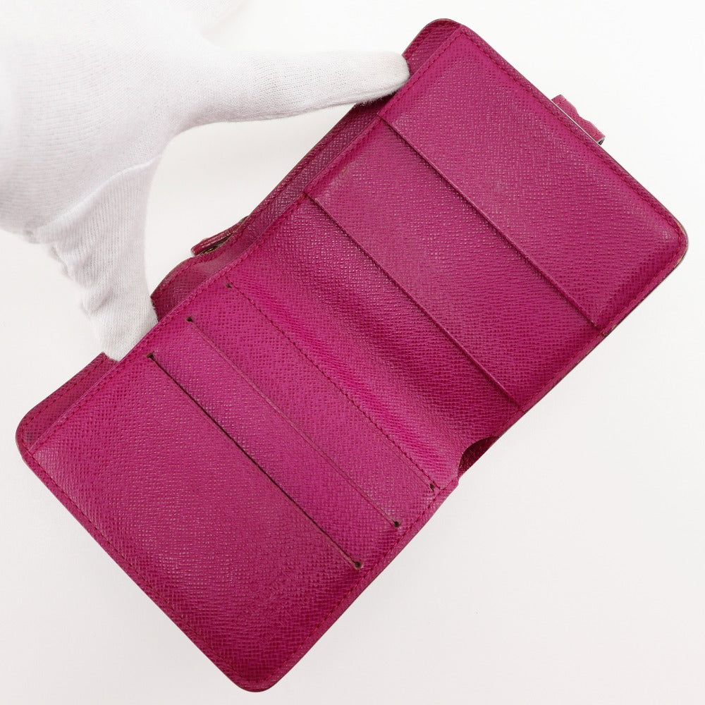 Louis Vuitton Bifold Wallet M95188 Monogram Canvas Brown / Pink Monogram Perfo Compact Zip Women