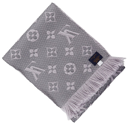 Louis Vuitton Scarf Wool, Silk Gray Esharp Logomania