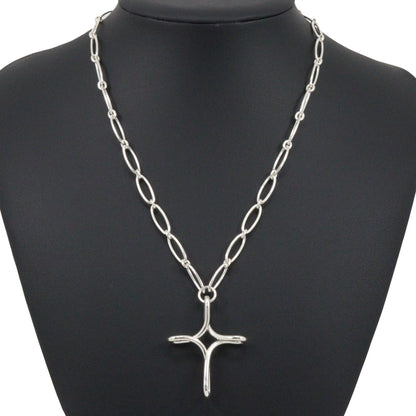 Tiffany&Co. Necklace Silver925 Silver Open Cross Large Infinity Cross