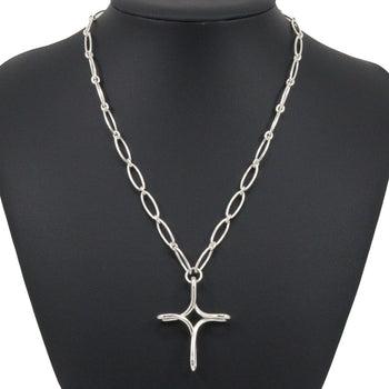Tiffany&Co. Necklace Silver925 Silver Open Cross Large Infinity Cross