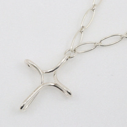 Tiffany&Co. Necklace Silver925 Silver Open Cross Large Infinity Cross