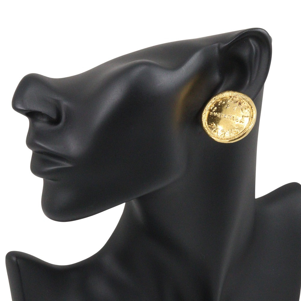 Chanel Earring Plated Gold Gold Vintage 31 Rue Cambon Women