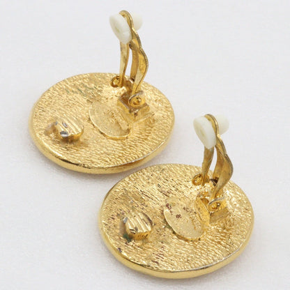 Chanel Earring Plated Gold Gold Vintage 31 Rue Cambon Women