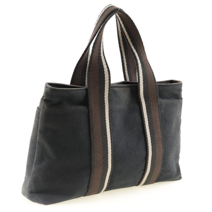 Hermes Tote Bag Canvas Black Toroca Horizontal Pm Unisex(Unisex)