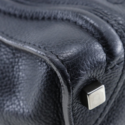 Celine Handbag 167793 Calfskin Black Micro Shopper Luggage Women