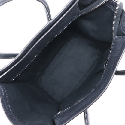 Celine Handbag 167793 Calfskin Black Micro Shopper Luggage Women