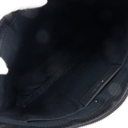 Balenciaga Clutch Bag 373834 Lambskin Black Navy Clip M Unisex(Unisex)