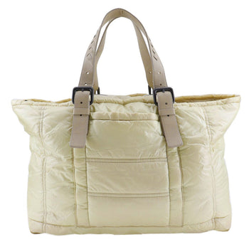 Bottegaveneta Tote Bag Nylon Gold Beige Intrecciato Spinnaker Women