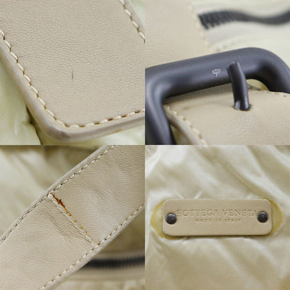 Bottegaveneta Tote Bag Nylon Gold Beige Intrecciato Spinnaker Women