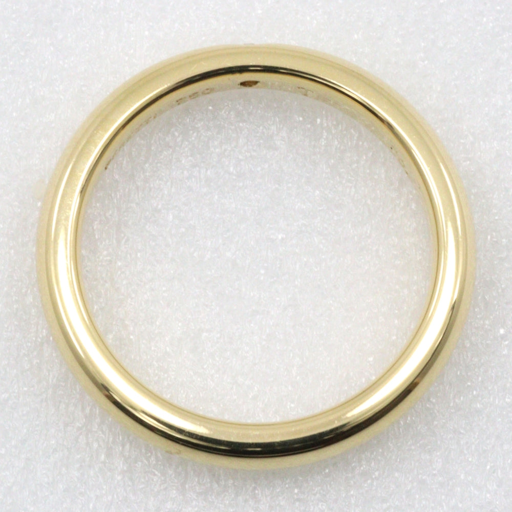 Tiffany&Co. Ring K18 Yellow Gold, Diamond Gold Elsa Peretti Stacking Band Wedding Women