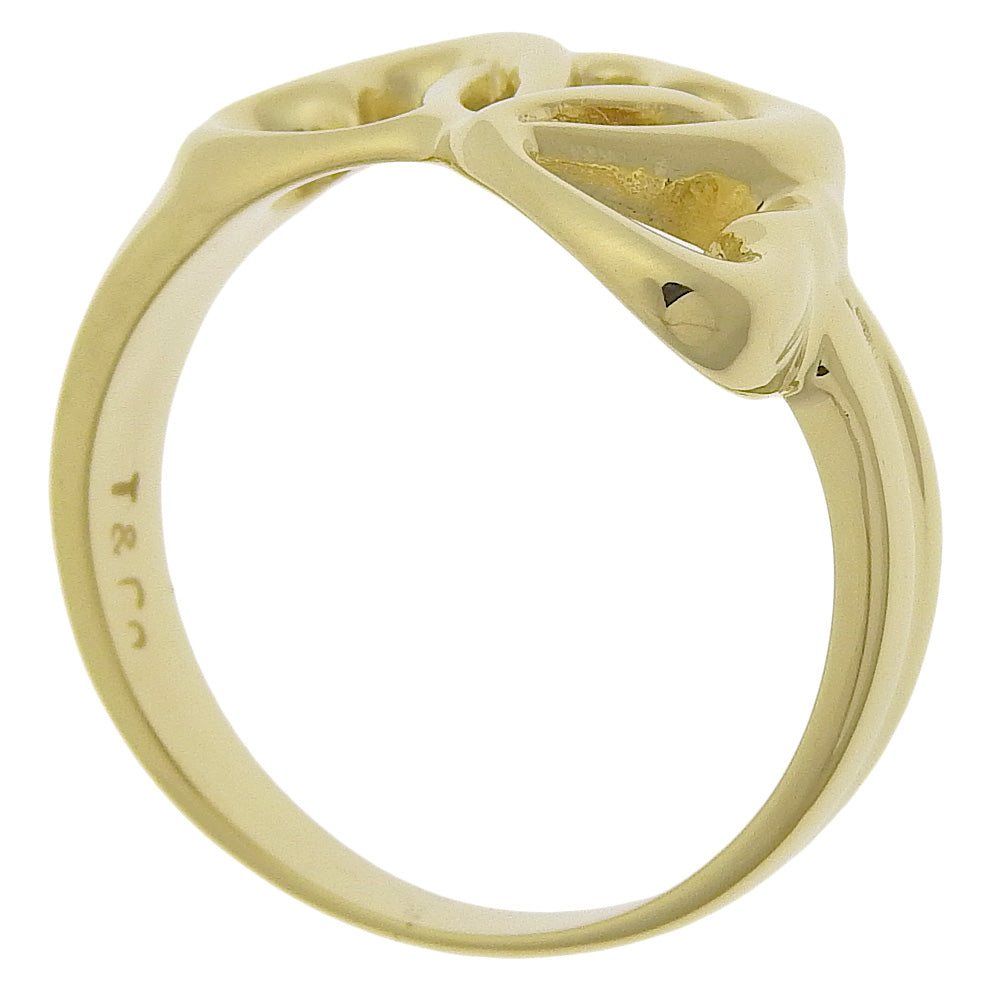 Tiffany&Co. Ring K18 Yellow Gold Gold Triple Heart Women