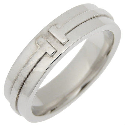 Tiffany&Co. Ring K18 White Gold Silver T-Toe T Narrow