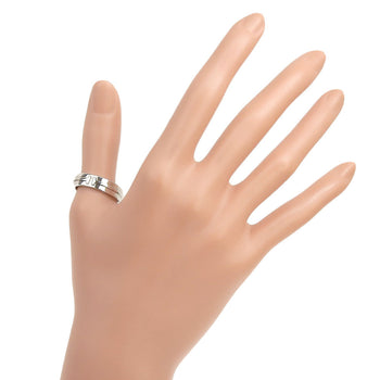 Tiffany&Co. Ring K18 White Gold Silver T-Toe T Narrow