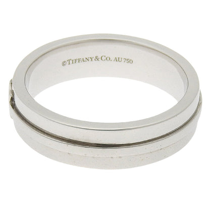 Tiffany&Co. Ring K18 White Gold Silver T-Toe T Narrow