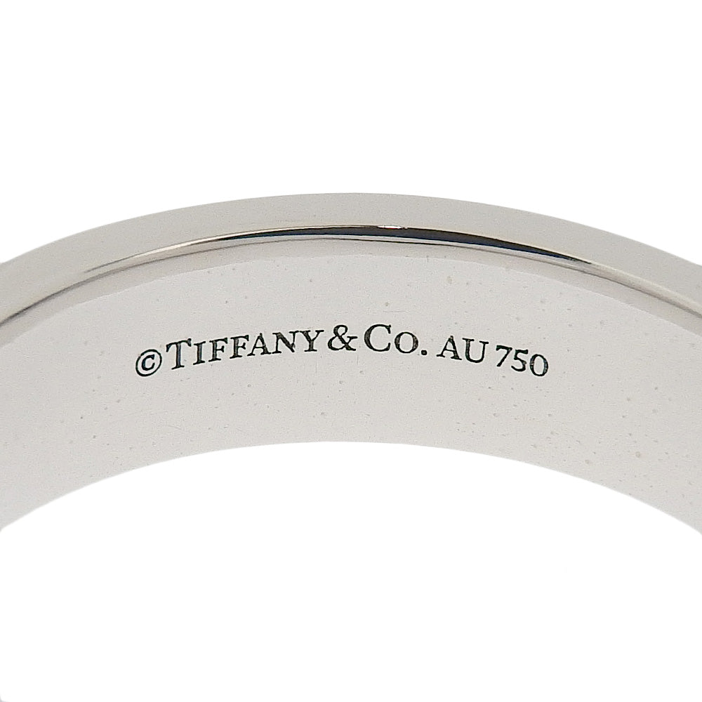 Tiffany&Co. Ring K18 White Gold Silver T-Toe T Narrow