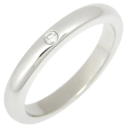 Tiffany&Co. Ring Pt950Platinum, Diamond Silver Elsa Peretti Stacking Band Ring Women