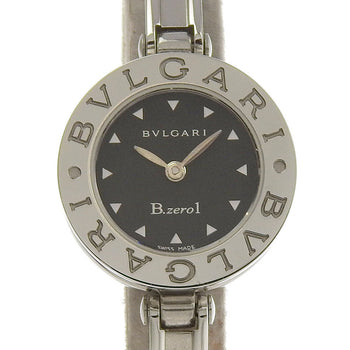Bvlgari Watches Quartz Bz22S Stainless Steel Silver Be Zero One B-Zero1 Black Dial Women