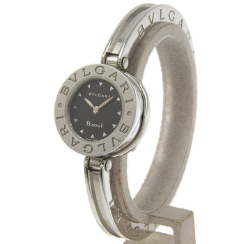 Bvlgari Watches Quartz Bz22S Stainless Steel Silver Be Zero One B-Zero1 Black Dial Women