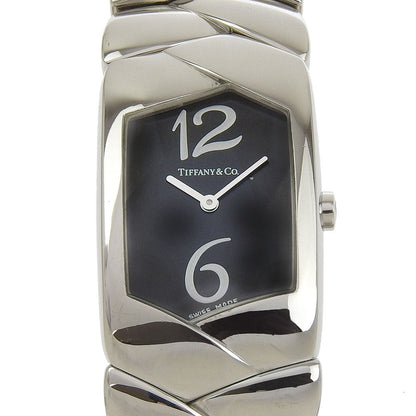 Tiffany&Co. Watches Quartz Z6301.10 Stainless Steel Silver Tisolo Black Dial Women