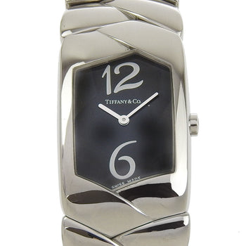 Tiffany&Co. Watches Quartz Z6301.10 Stainless Steel Silver Tisolo Black Dial Women
