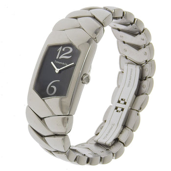 Tiffany&Co. Watches Quartz Z6301.10 Stainless Steel Silver Tisolo Black Dial Women