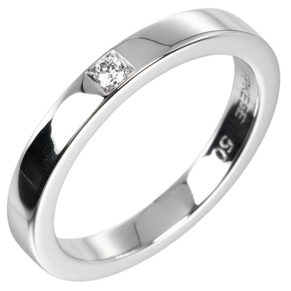 Bvlgari Ring Pt950Platinum, 1P Diamond Silver Marie Me 50