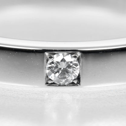 Bvlgari Ring Pt950Platinum, 1P Diamond Silver Marie Me 50