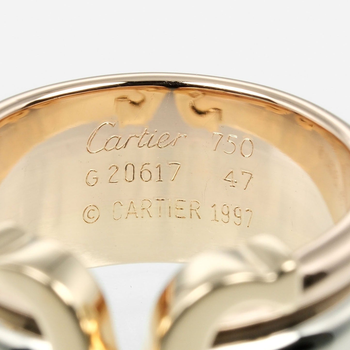 Cartier Ring K18 Gold, Yg Pg Wg Gold 2C Women 47