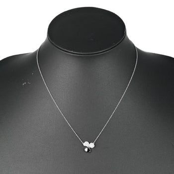 Tiffany&Co. Necklace Pt950Platinum, Diamond Silver Paper Flower Women