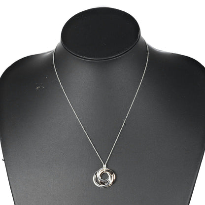 Tiffany&Co. Necklace Silver925, Rubedo Metal Silver 1837 Interlocking Circle